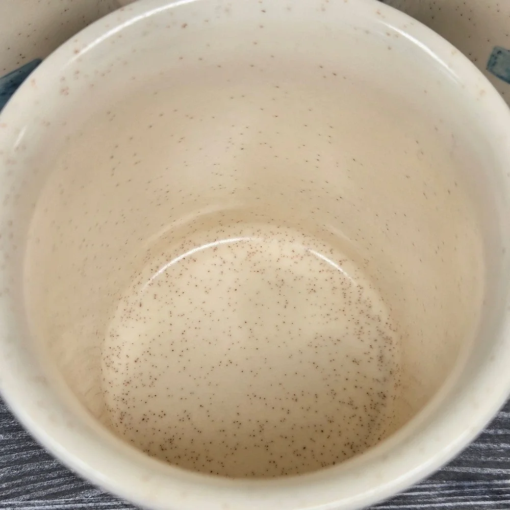 VTG Pfaltzgraff Saratoga Aztec Southwestern Speckled Stoneware Mugs, Set 4, RARE - Picture 12 of 16